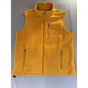 LL BEAN Polartec Fleece Sweater Vest  Goldenrod Yellow Men's Sz XL Gorpcore